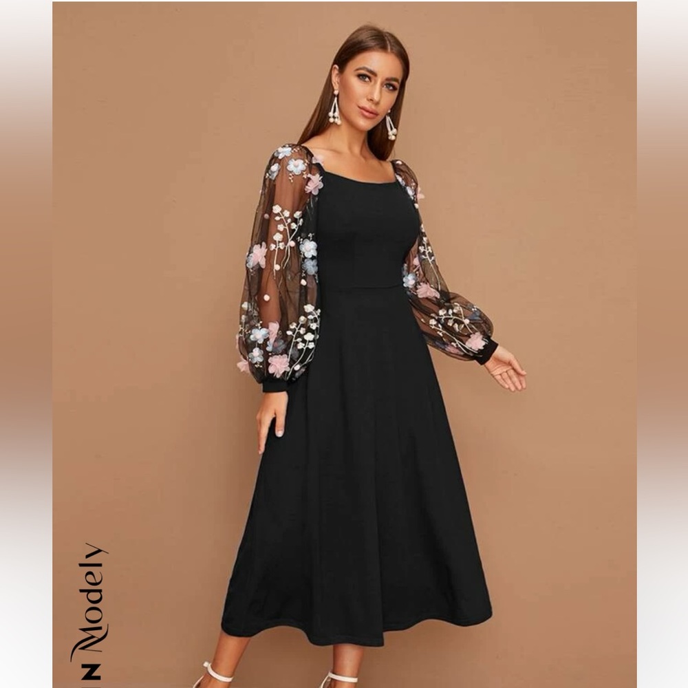 Shein long formal dress Small